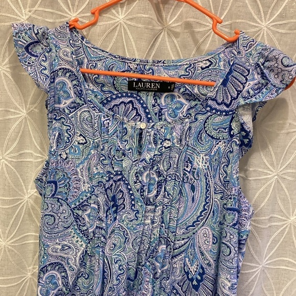 Lauren Ralph Lauren Lightweight Paisley Print Dress - Picture 2 of 10